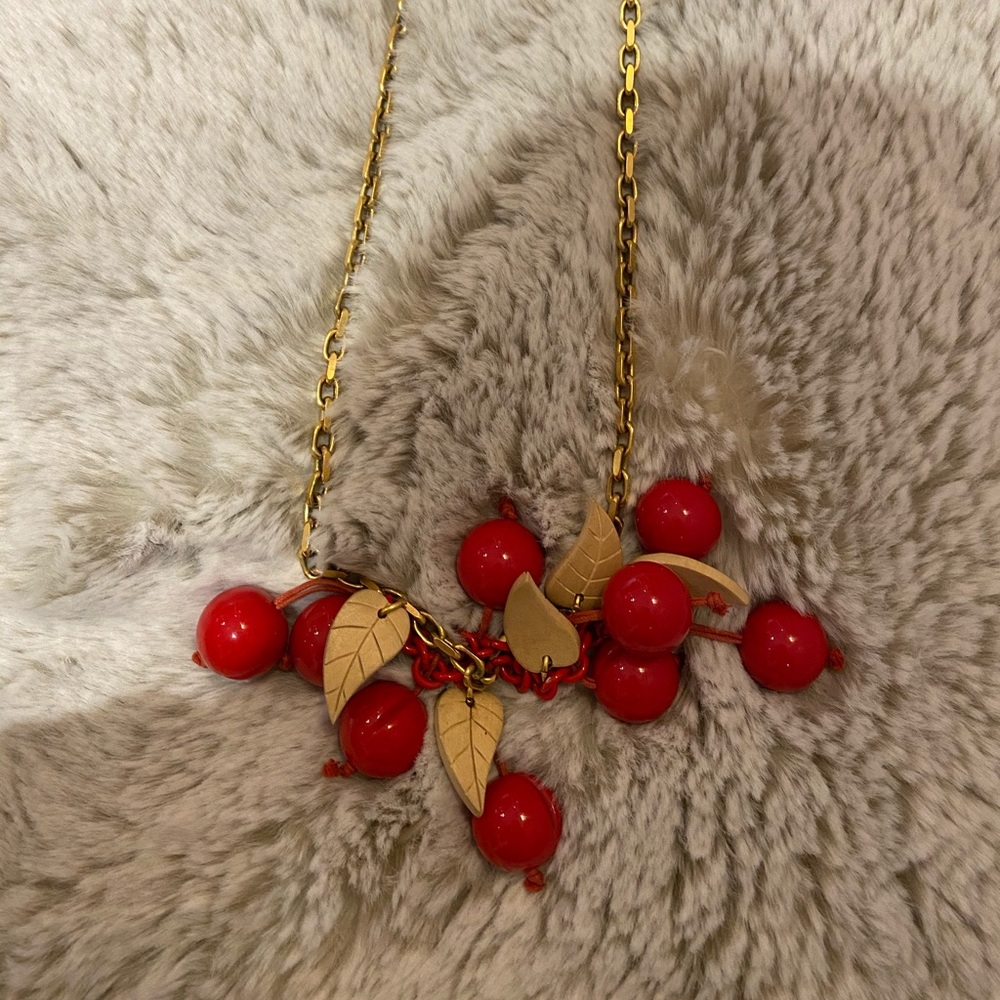 Stella McCartney cherry necklace